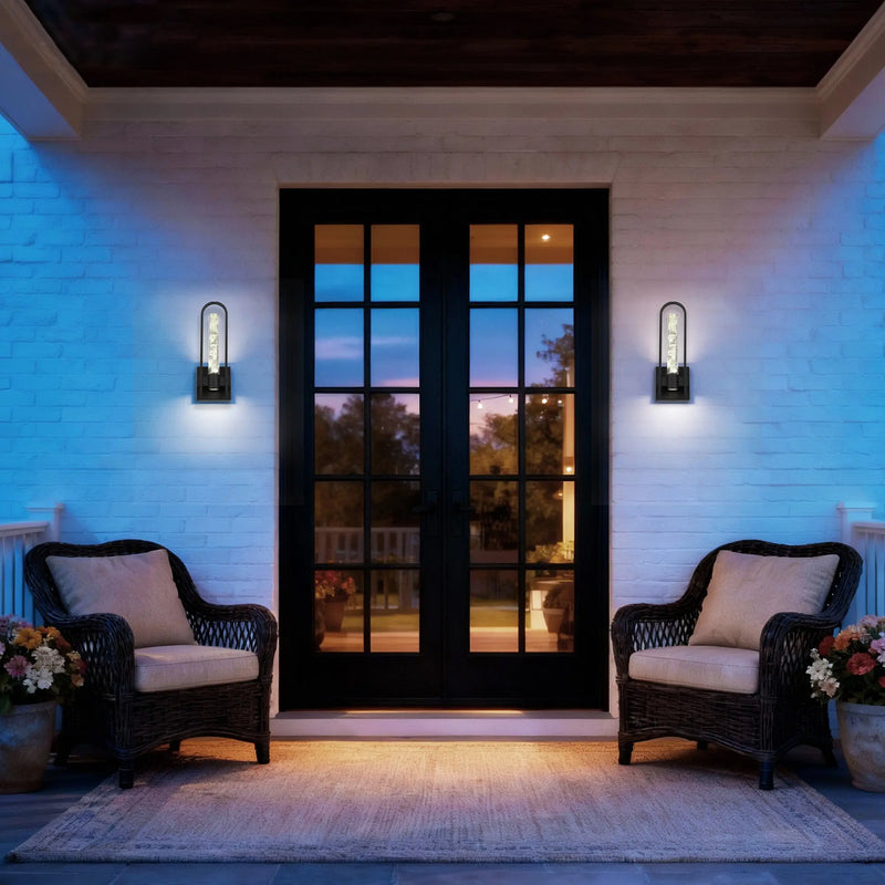 Black Transparent LED Dimmable Outdoor Hanging Light Homeroots Outdoor
