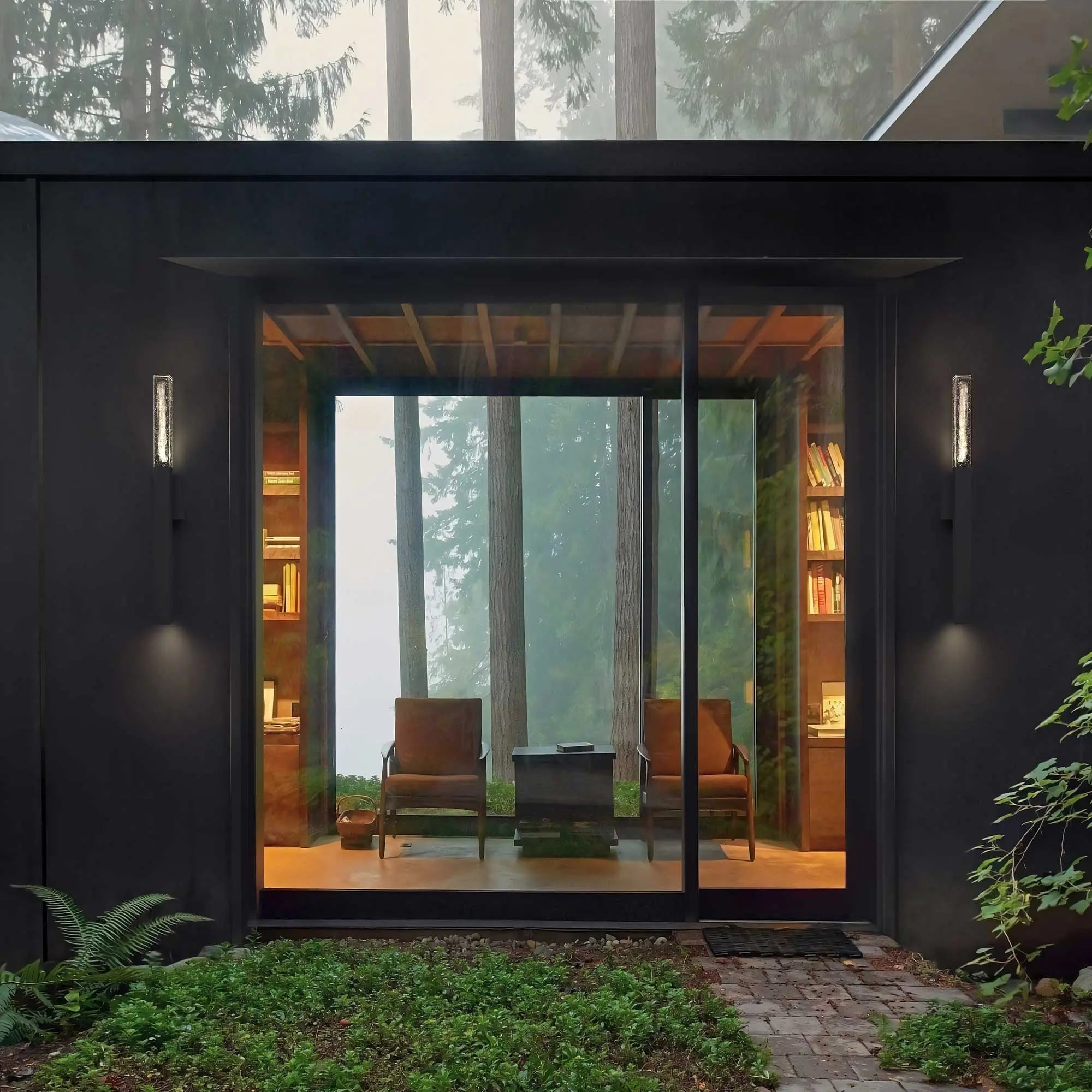 Black Transparent LED Dimmable Outdoor Hanging Light Homeroots Outdoor