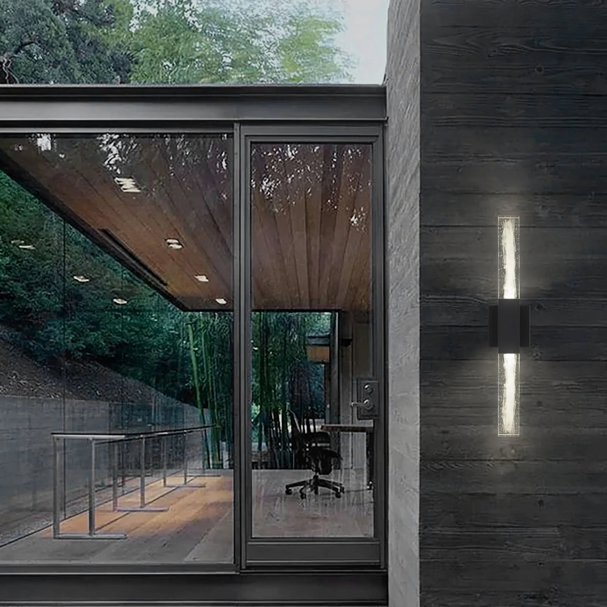 Black Transparent LED Dimmable Outdoor Hanging Light Homeroots Outdoor