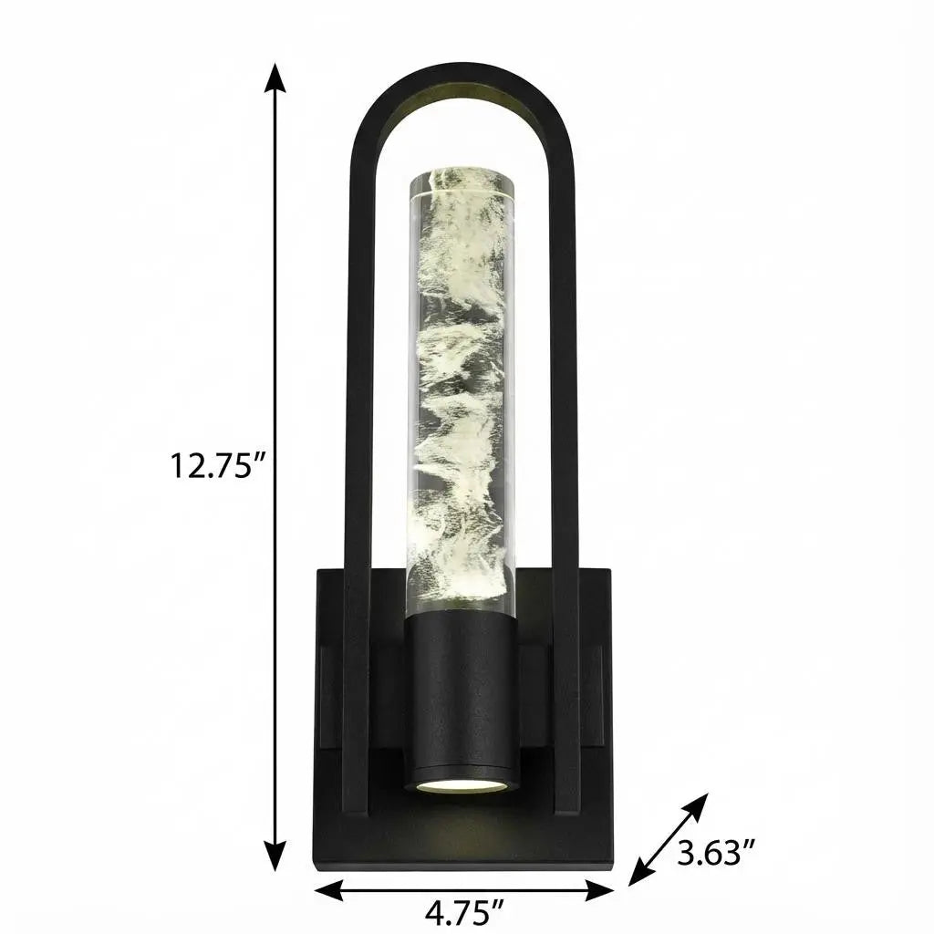 Black Transparent LED Dimmable Outdoor Hanging Light Homeroots Outdoor