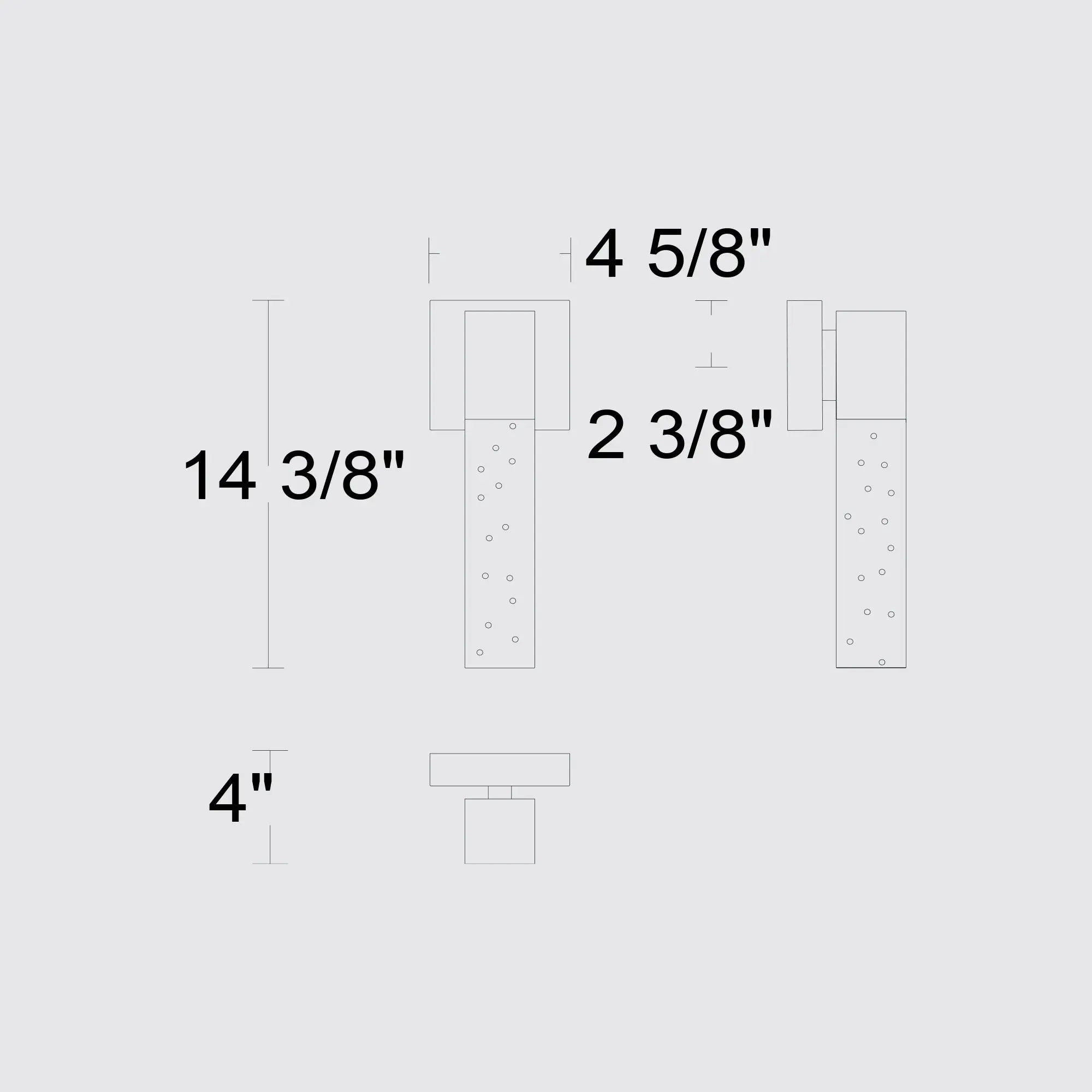Black Transparent LED Dimmable Outdoor Hanging Light Homeroots Outdoor