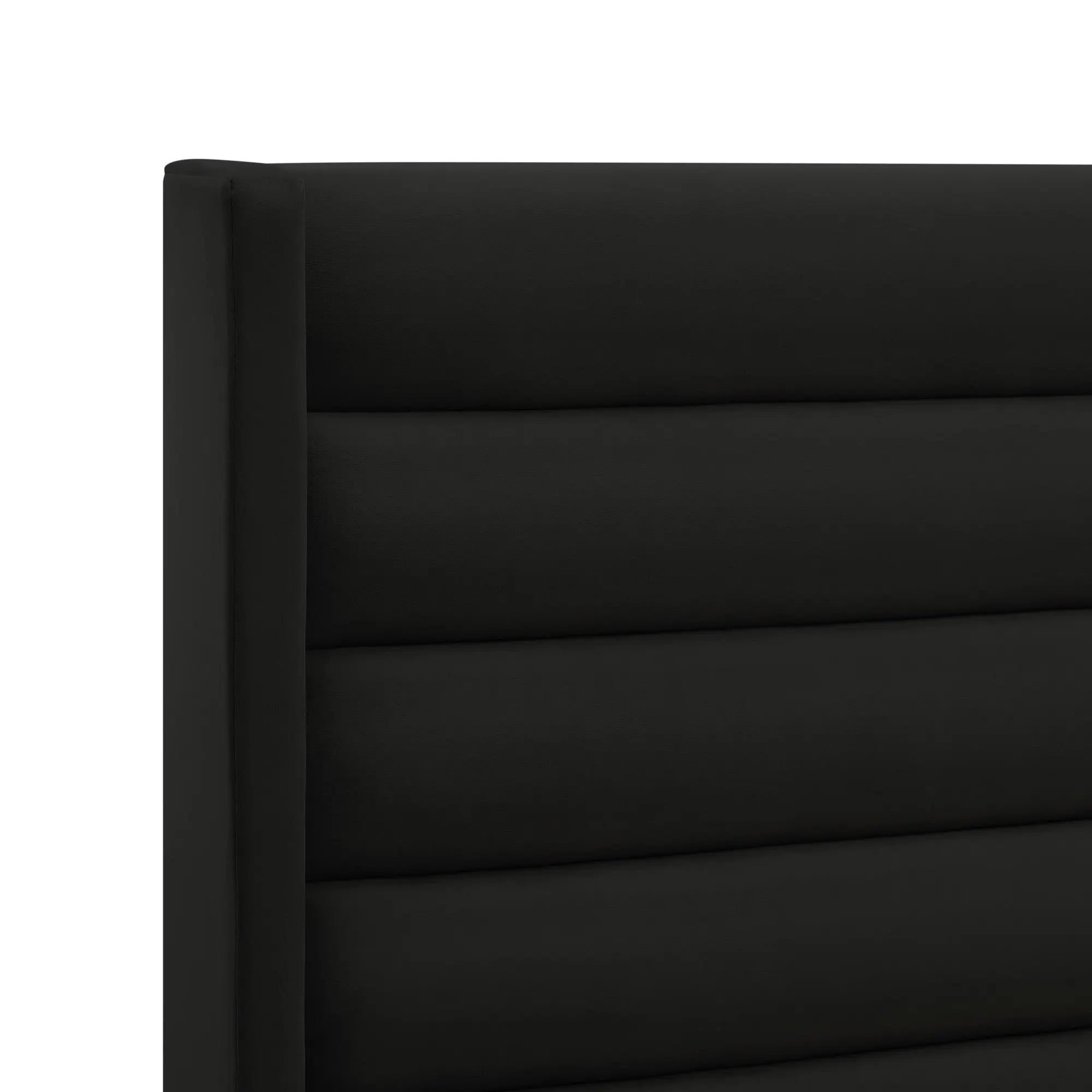 Black Velvet Upholstered King Bed Frame Homeroots Bed & Bath