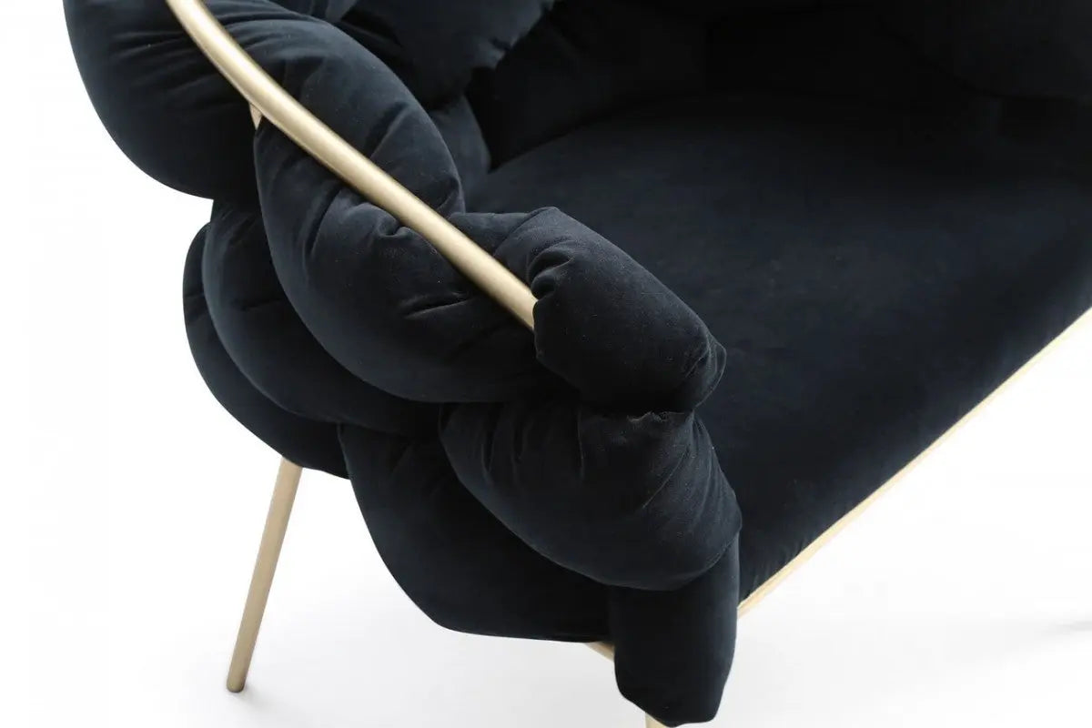 Black and Brass Upholstered Fabric Dining Arm Chair Homeroots Kitchen & Dining