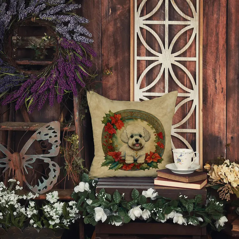 Black and Tan Coonhound Christmas Flowers Pair of Pot Holders Caroline's Treasures