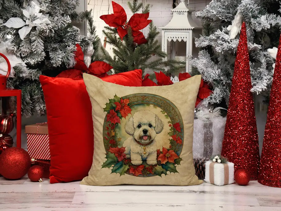 Black and Tan Coonhound Christmas Flowers Pair of Pot Holders Caroline's Treasures