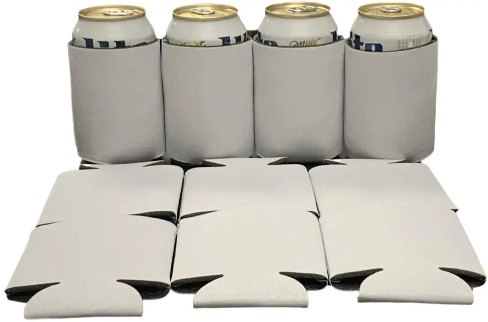 Blank Beer Can Cooler Sleeves, Plain Collapsible Soda Cover Coolies Kool Products