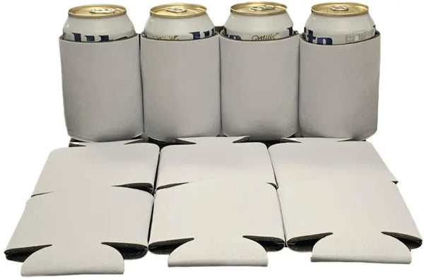 Blank Beer Can Cooler Sleeves, Plain Collapsible Soda Cover Coolies Kool Products