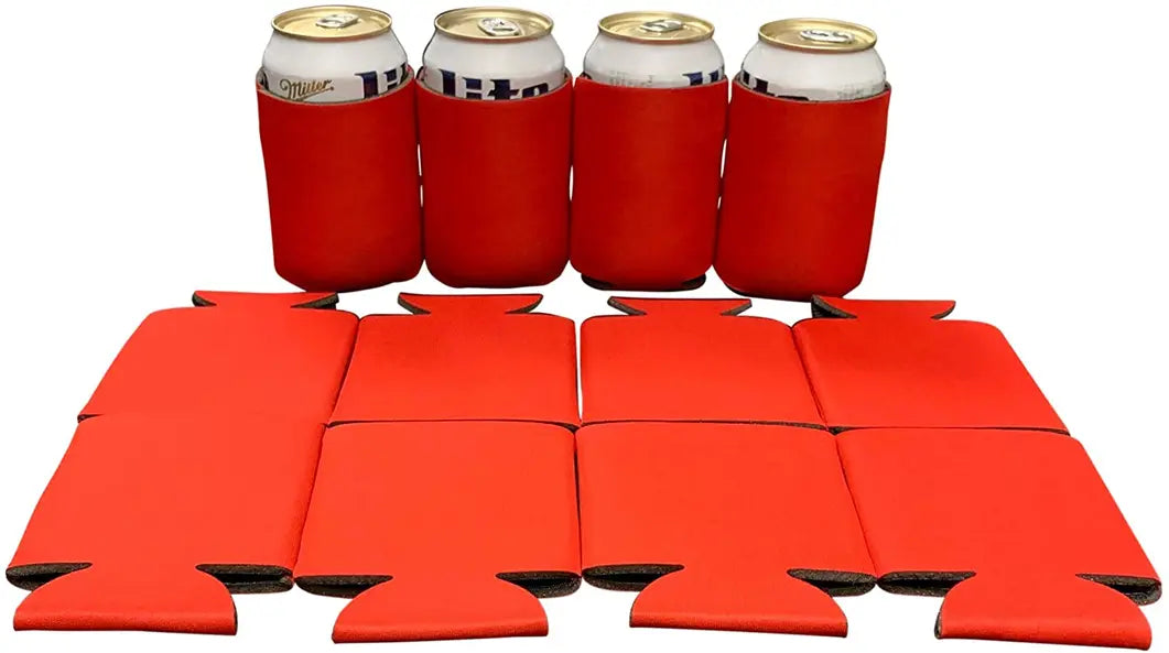 Blank Beer Can Cooler Sleeves, Plain Collapsible Soda Cover Coolies Kool Products
