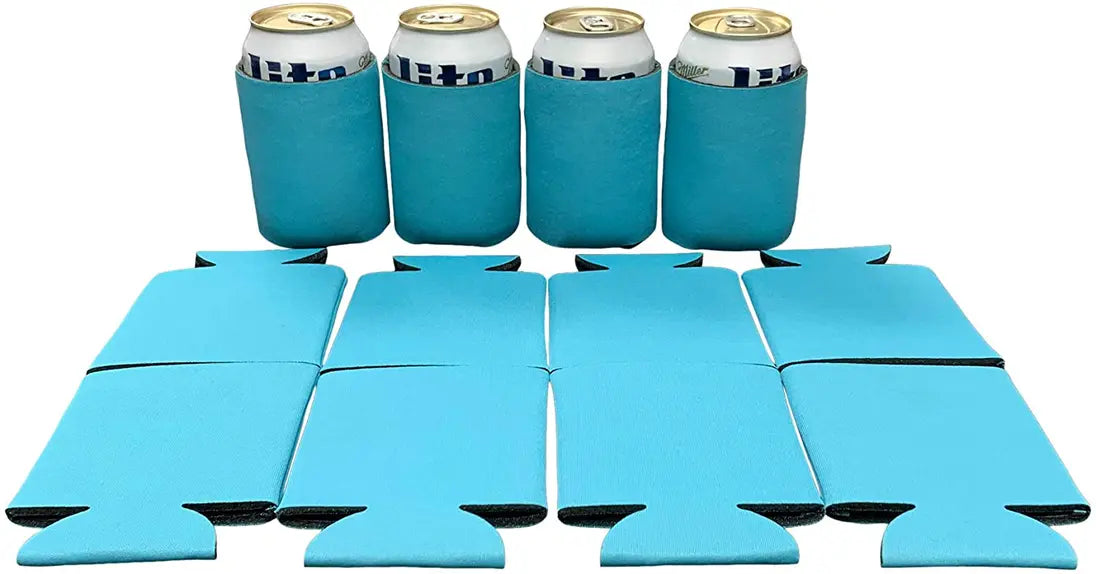 Blank Beer Can Cooler Sleeves, Plain Collapsible Soda Cover Coolies Kool Products