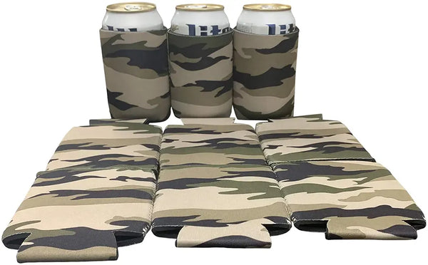 Blank Beer Can Cooler Sleeves, Plain Collapsible Soda Cover Coolies Kool Products