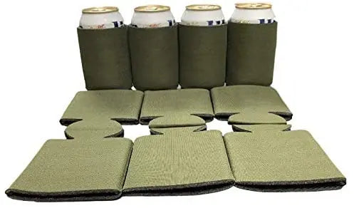 Blank Beer Can Cooler Sleeves, Plain Collapsible Soda Cover Coolies Kool Products