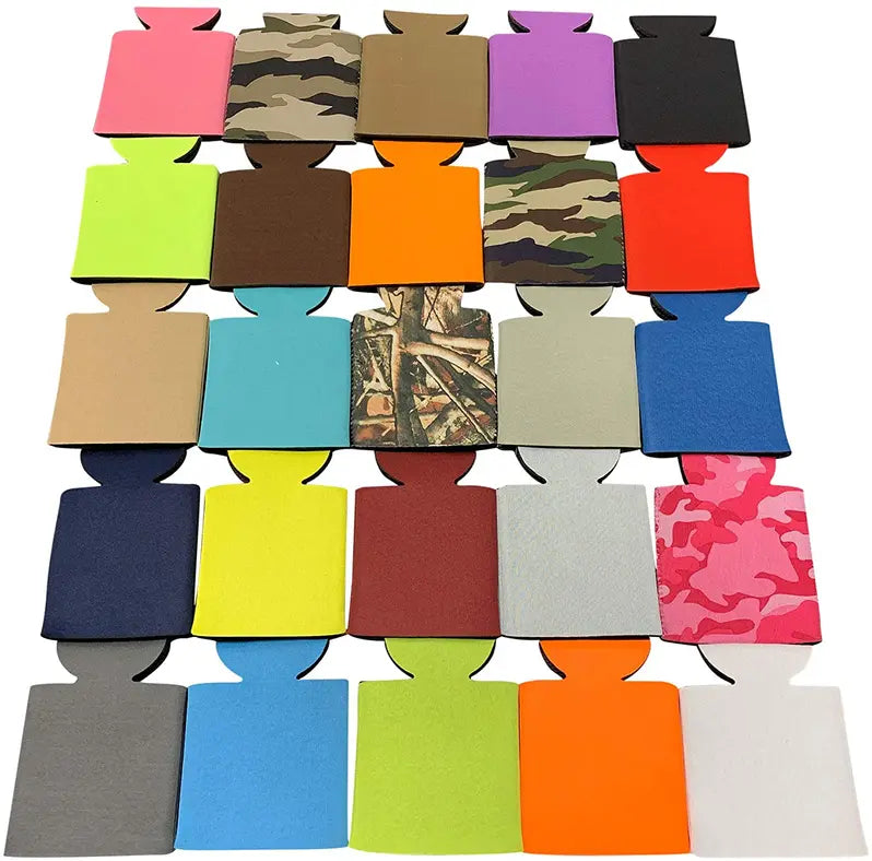 Blank Beer Can Cooler Sleeves, Plain Collapsible Soda Cover Coolies Kool Products