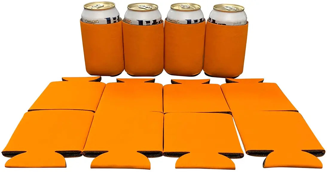 Blank Beer Can Cooler Sleeves, Plain Collapsible Soda Cover Coolies Kool Products
