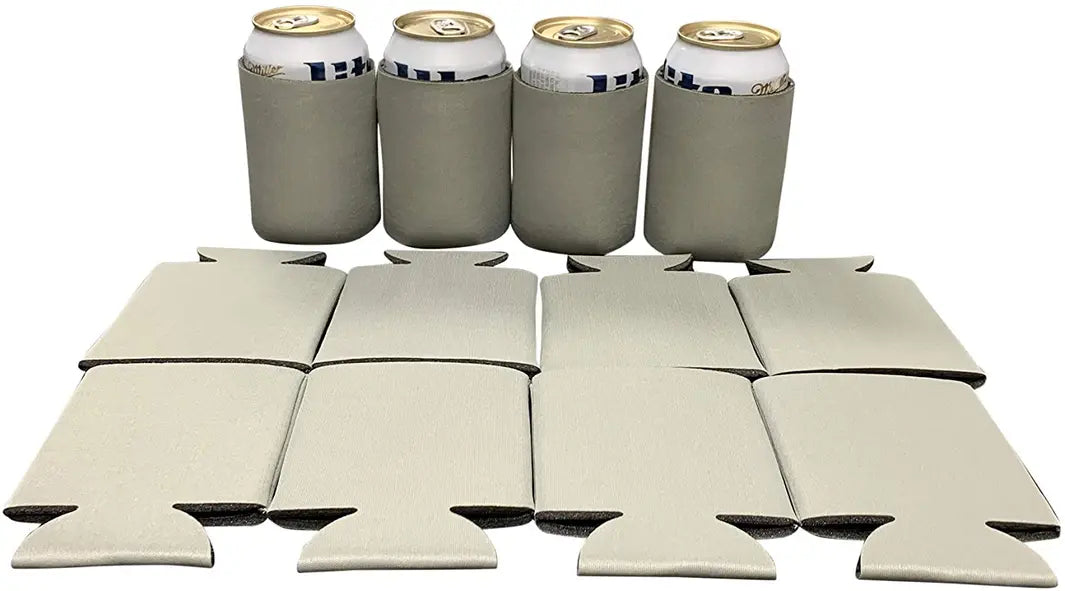 Blank Beer Can Cooler Sleeves, Plain Collapsible Soda Cover Coolies Kool Products