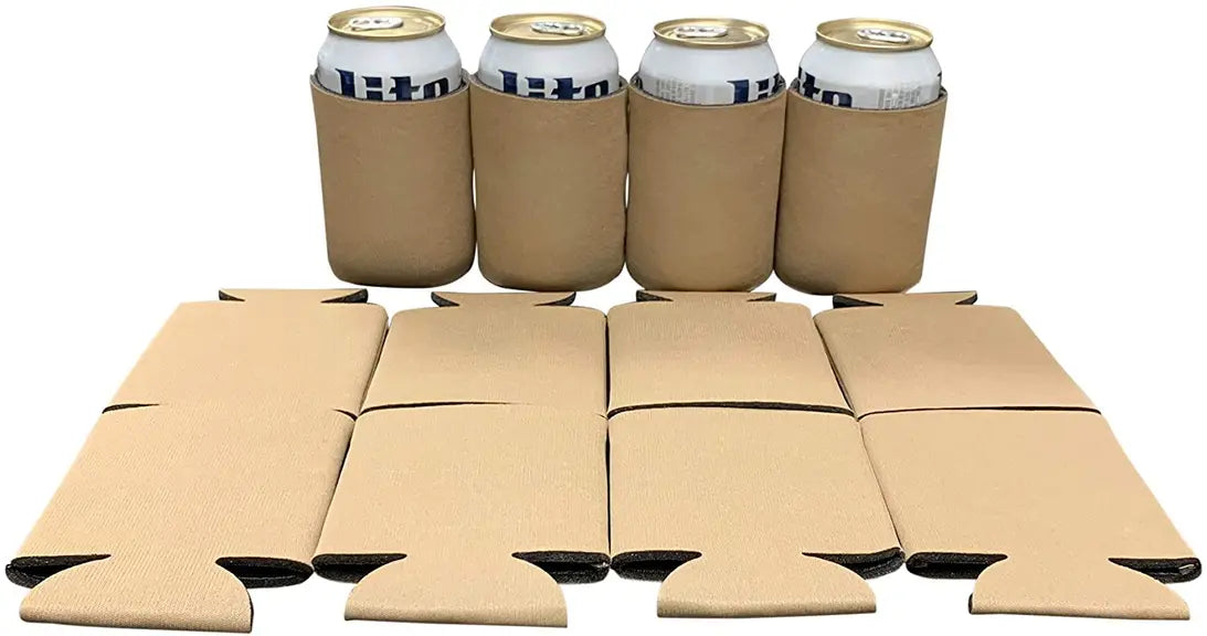 Blank Beer Can Cooler Sleeves, Plain Collapsible Soda Cover Coolies Kool Products