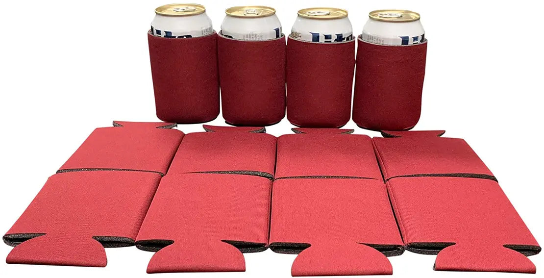 Blank Beer Can Cooler Sleeves, Plain Collapsible Soda Cover Coolies Kool Products