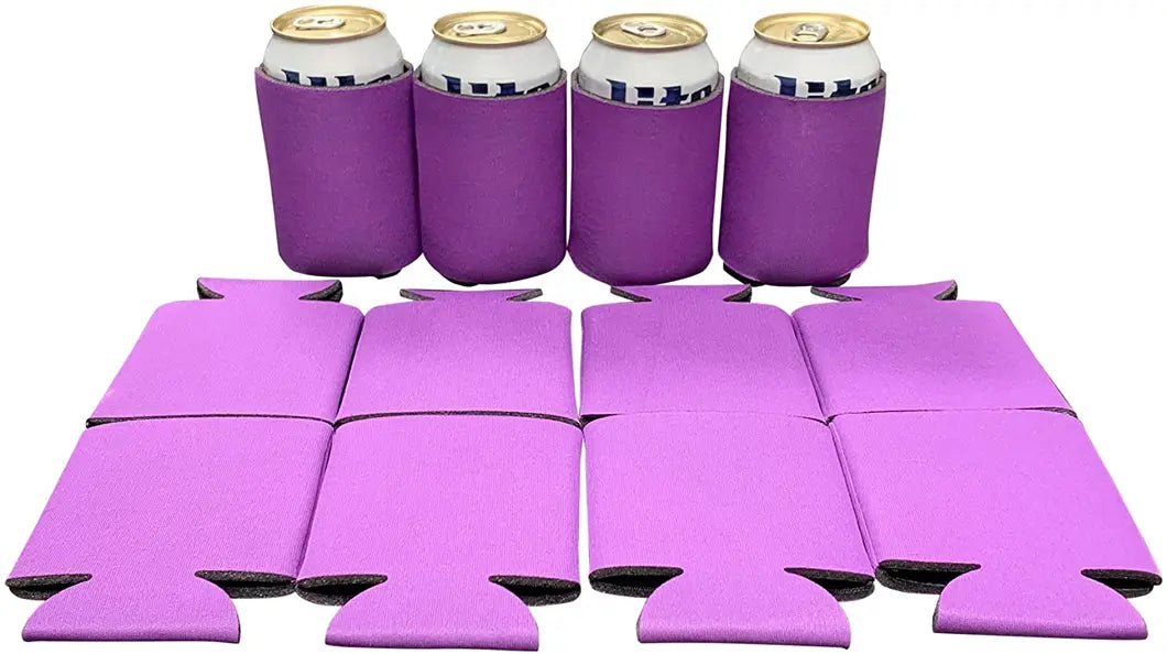 Blank Beer Can Cooler Sleeves, Plain Collapsible Soda Cover Coolies Kool Products