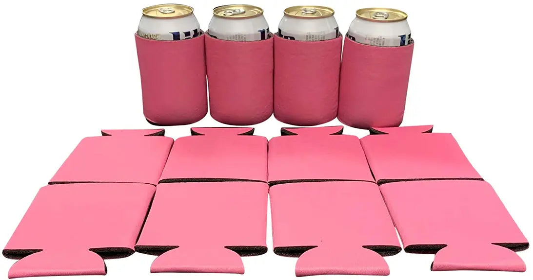 Blank Beer Can Cooler Sleeves, Plain Collapsible Soda Cover Coolies Kool Products