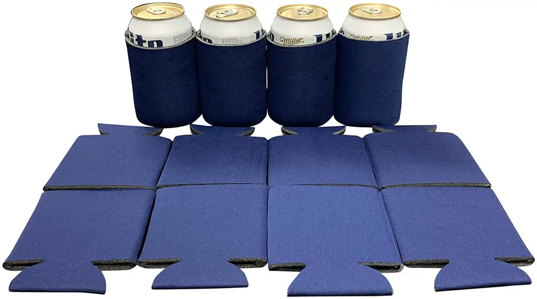 Blank Beer Can Cooler Sleeves, Plain Collapsible Soda Cover Coolies Kool Products