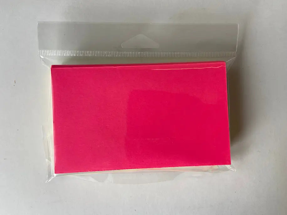 Blank Index Cards-  Assorted Color Creative Shapes