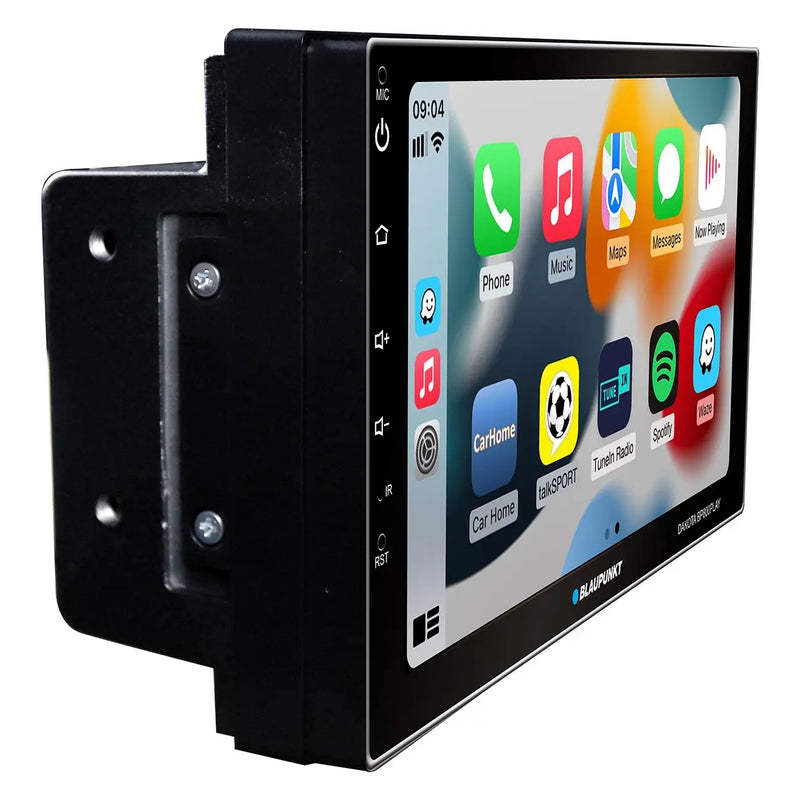 Blaupunkt 7” Double Din Mechless Fixed Face Touchscreen Receiver With Mirrorlink Android Auto/apple Blaupunkt