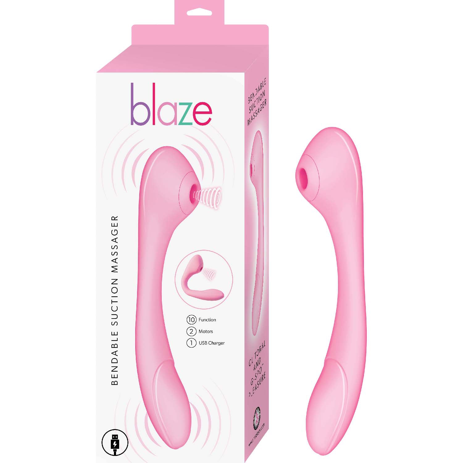 Blaze Bendable Suction Massager Nasstoys