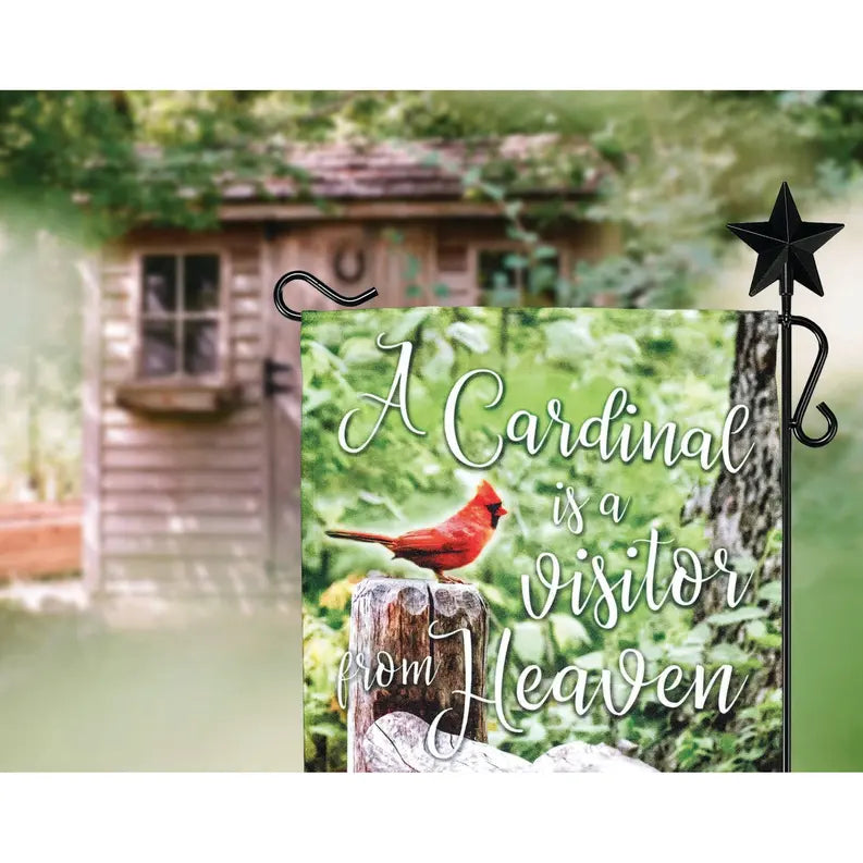 Blessed Cardinal Print Garden Flag Dicksons Inc
