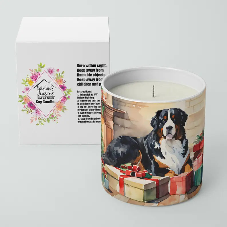 Bloodhound Cozy Christmas Decorative Soy Candle Caroline's Treasures