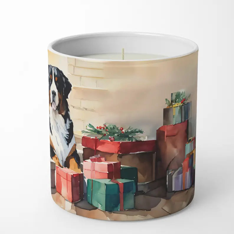 Bloodhound Cozy Christmas Decorative Soy Candle Caroline's Treasures