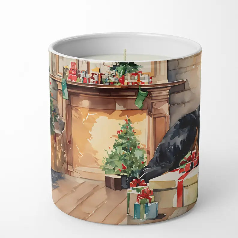 Bloodhound Cozy Christmas Decorative Soy Candle Caroline's Treasures