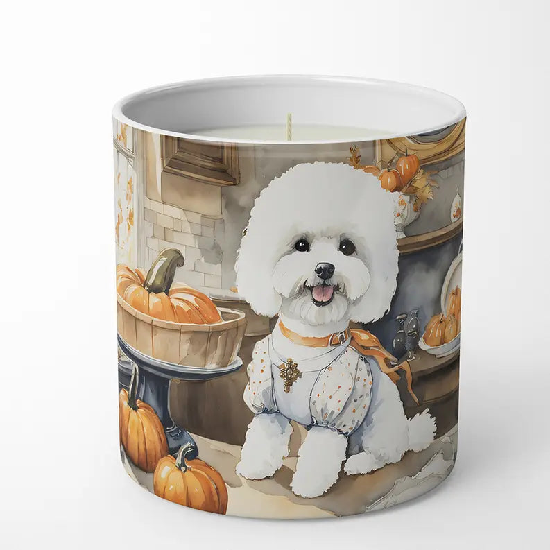 Bloodhound Fall Kitchen Pumpkins Decorative Soy Candle Caroline's Treasures