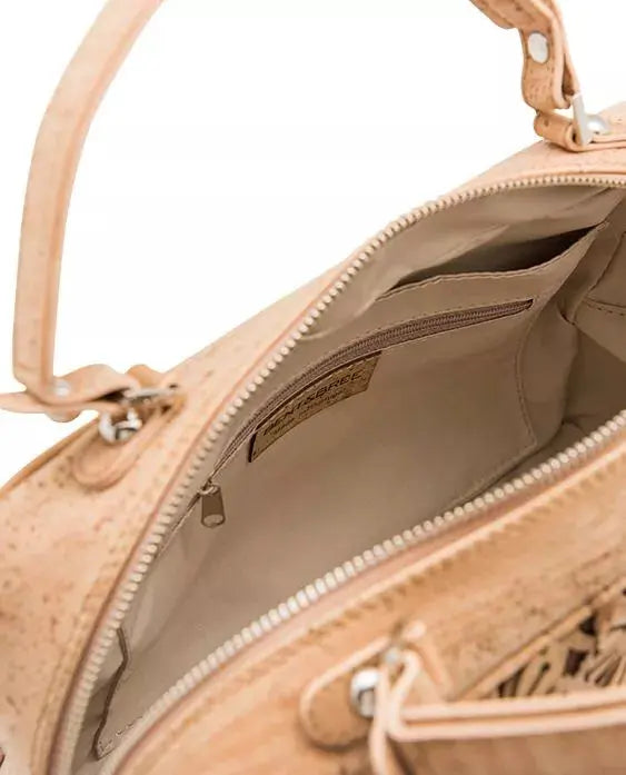 Blossom Cork Bag Natural Bent & Bree, LLC