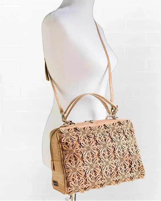 Blossom Cork Bag Natural Bent & Bree, LLC