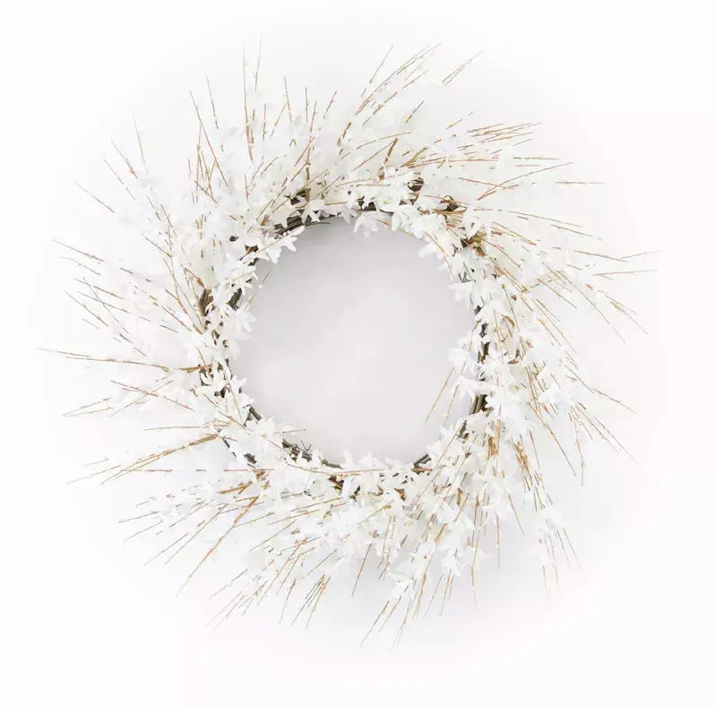 Blossom Wreath 25"D Polyester Melrose Intl.