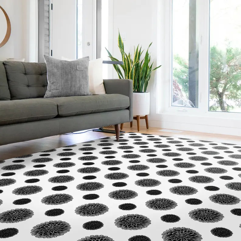 Blossom' Floral Non-Slip Indoor/Outdoor Rug SBC-LTD
