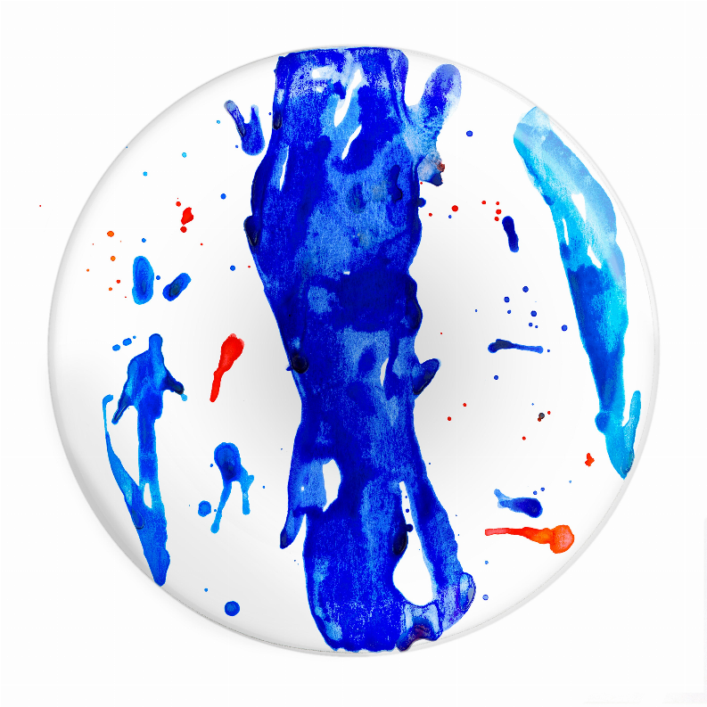Blue Art Melamine Dessert Plate / Set of 4 Monique Store