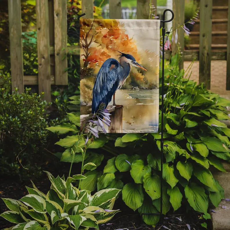 Blue Heron Garden Flag Caroline's Treasures