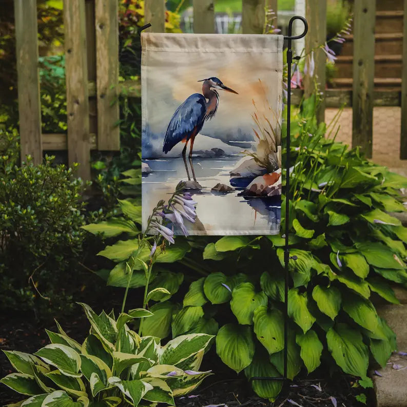 Blue Heron Garden Flag Caroline's Treasures
