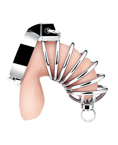 Blue Line Urethral Play Cage - Silver Electric Eel INC