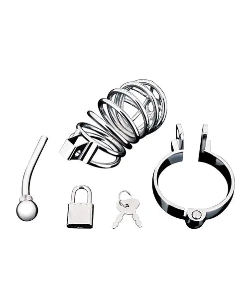 Blue Line Urethral Play Cage - Silver Electric Eel INC