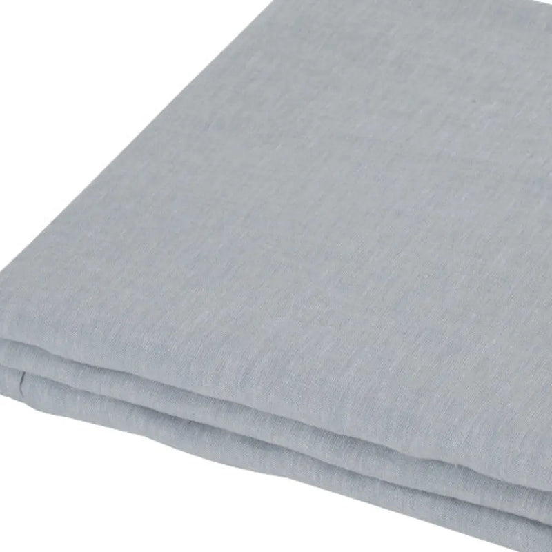 Blue Linen Full Double Flat Sheet Homeroots Bed & Bath
