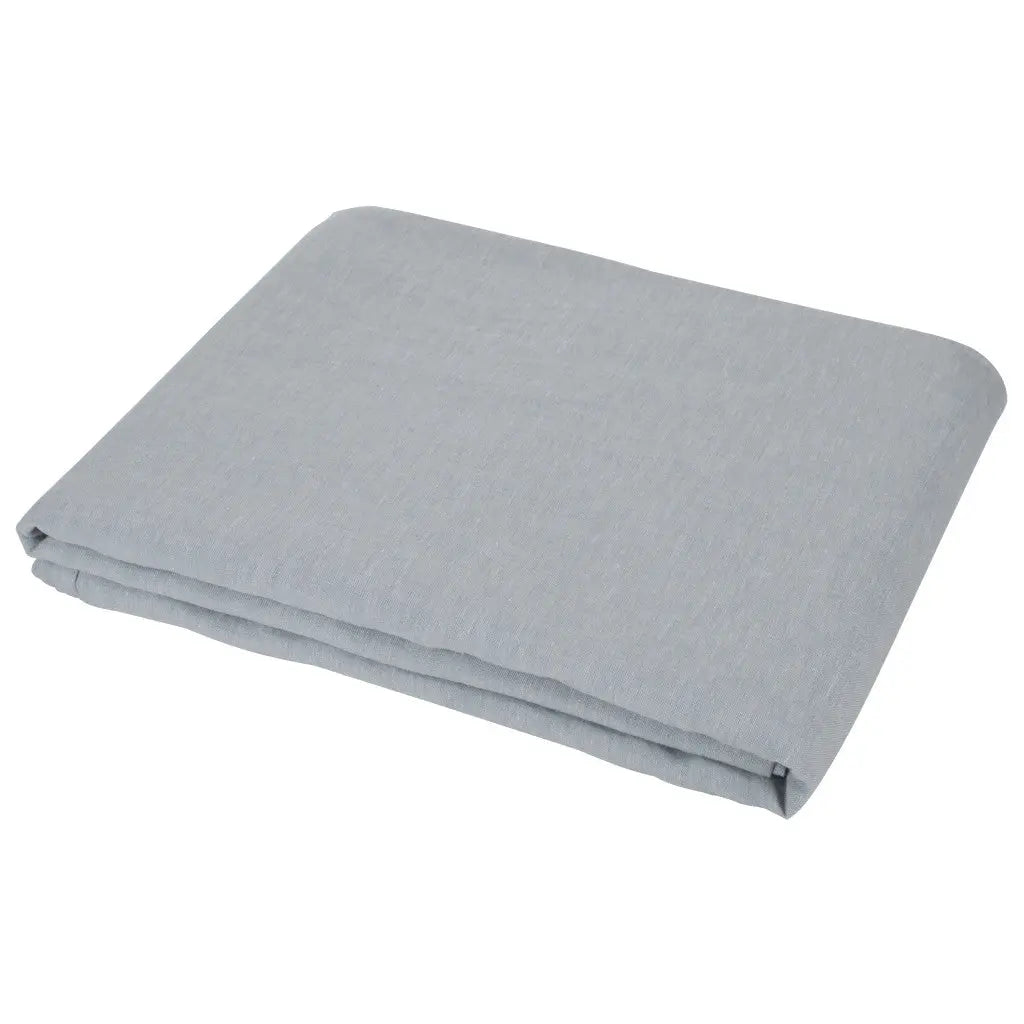 Blue Linen Full Double Flat Sheet Homeroots Bed & Bath
