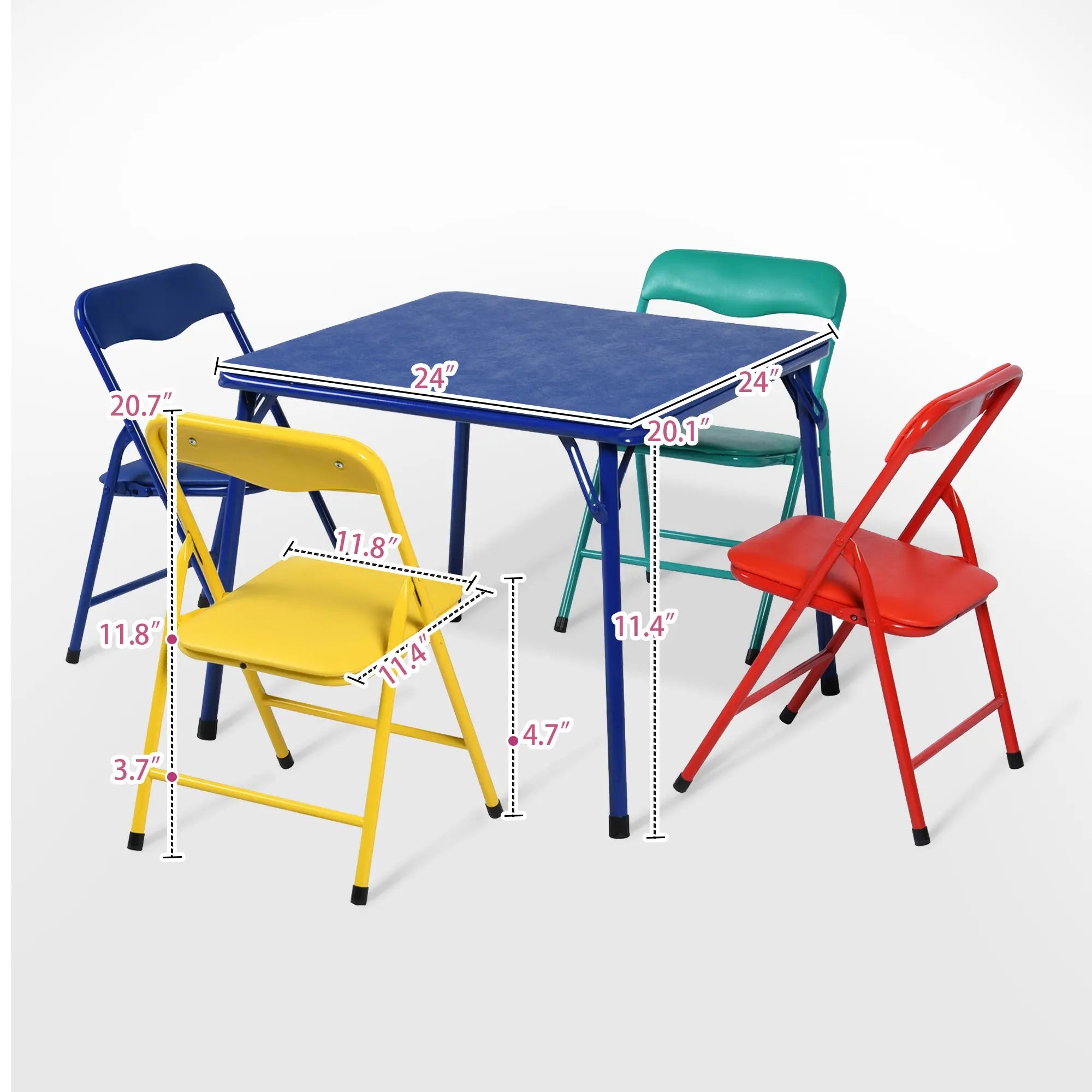 Blue PVC Veneer and Steel Square Furniture Set Homeroots Living Room