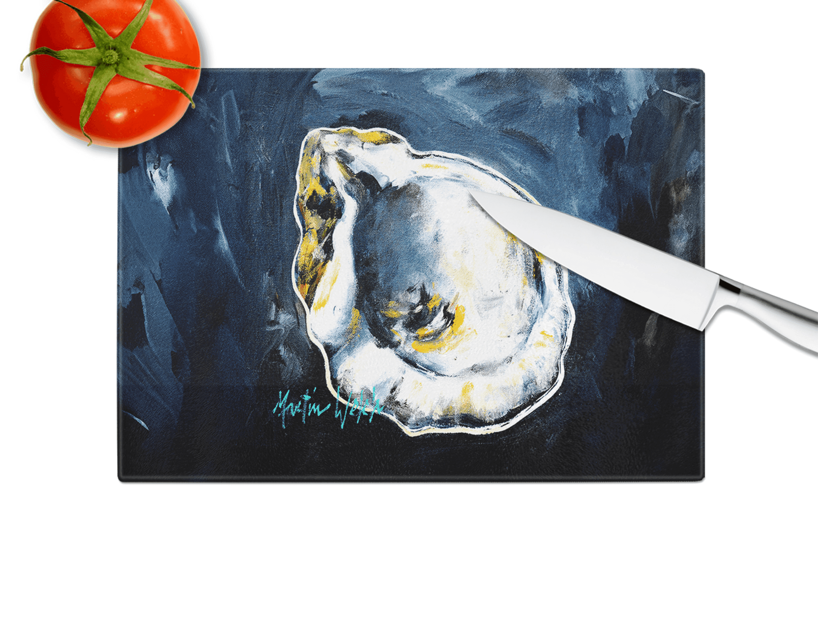 Blue Star Oyster Glass Cutting Board Caroline's Treasures
