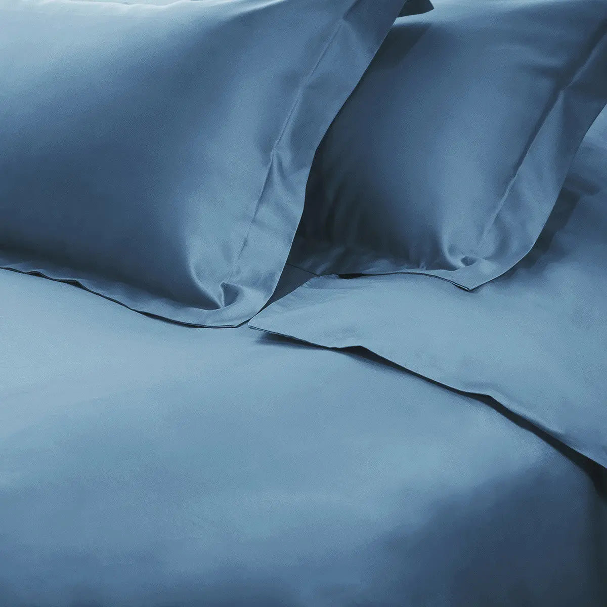 Blue Twin Cotton Blend Washable Duvet Cover Set With Sham Homeroots Bed & Bath