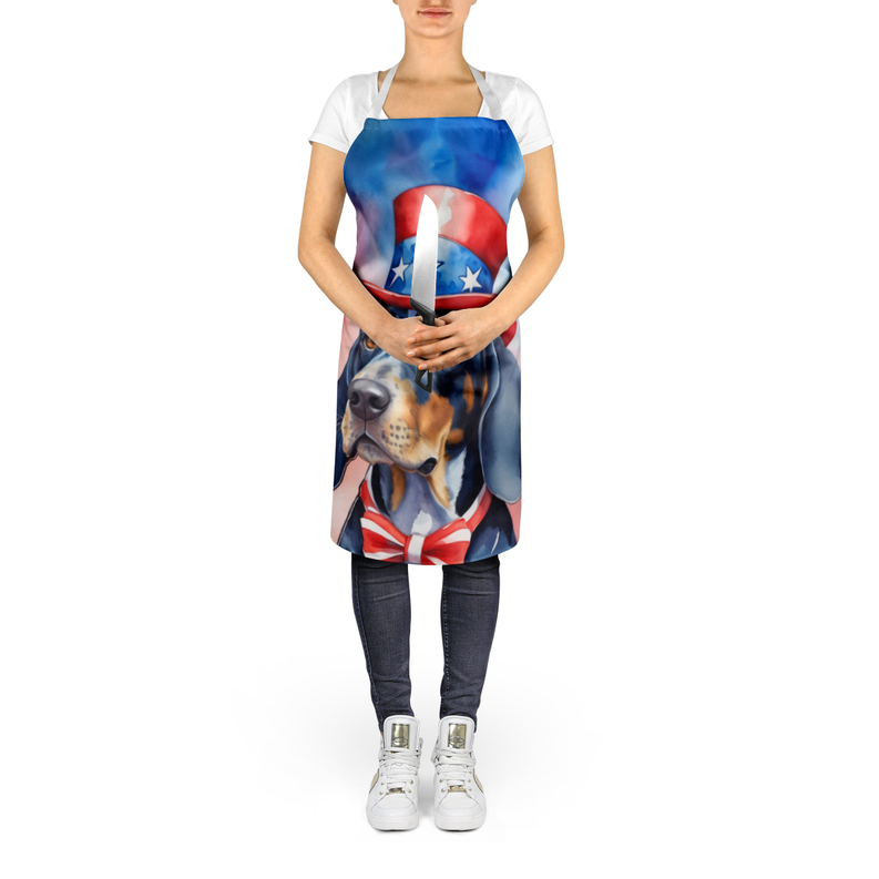 Bluetick Coonhound Patriotic American Apron Caroline's Treasures