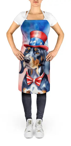 Bluetick Coonhound Patriotic American Apron Caroline's Treasures