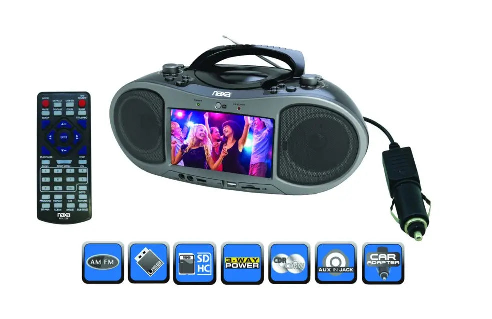 Bluetooth DVD Boombox Naxa Electronics