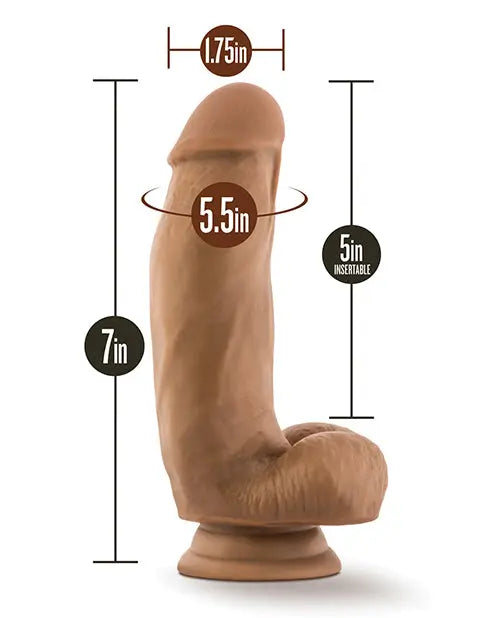 Blush Dr. Skin Silicone Dr. Samuel 7" Dildo W/balls Blush Novelties