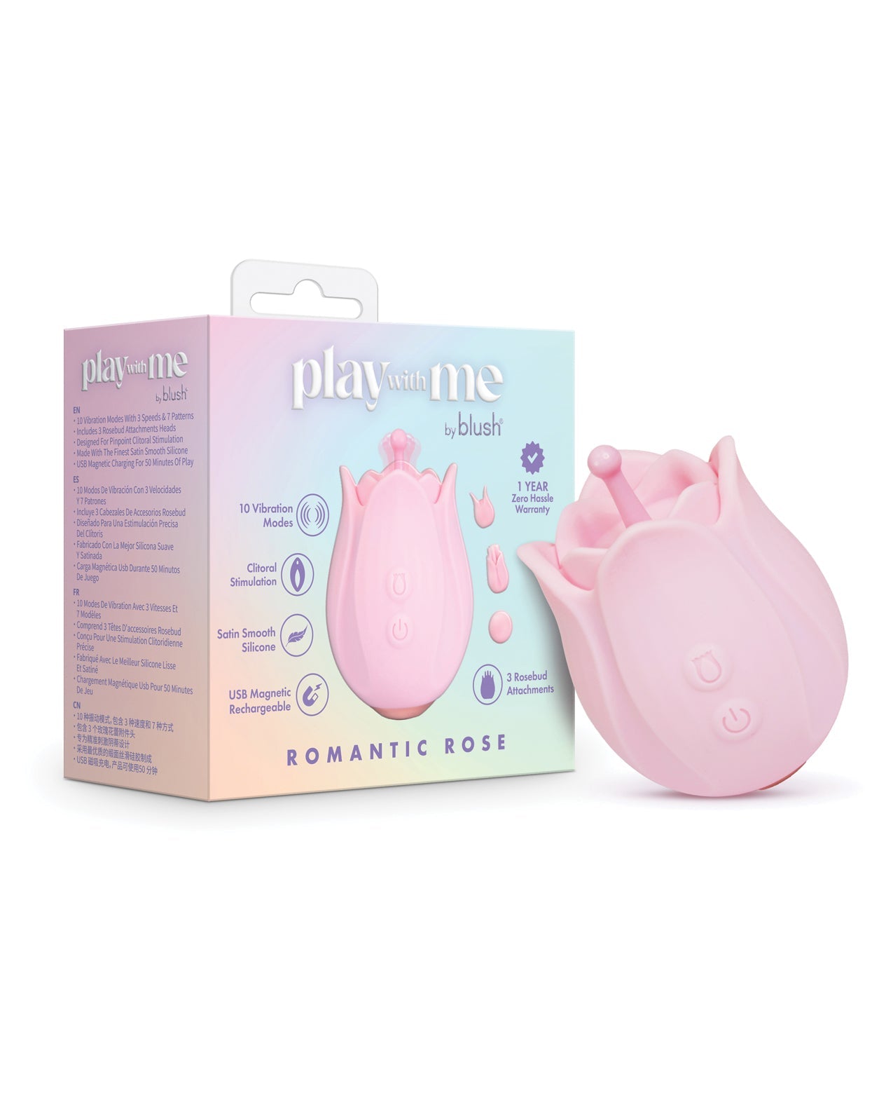 Blush Play With Me Romantic Rose - Pink - GreatEagleInc